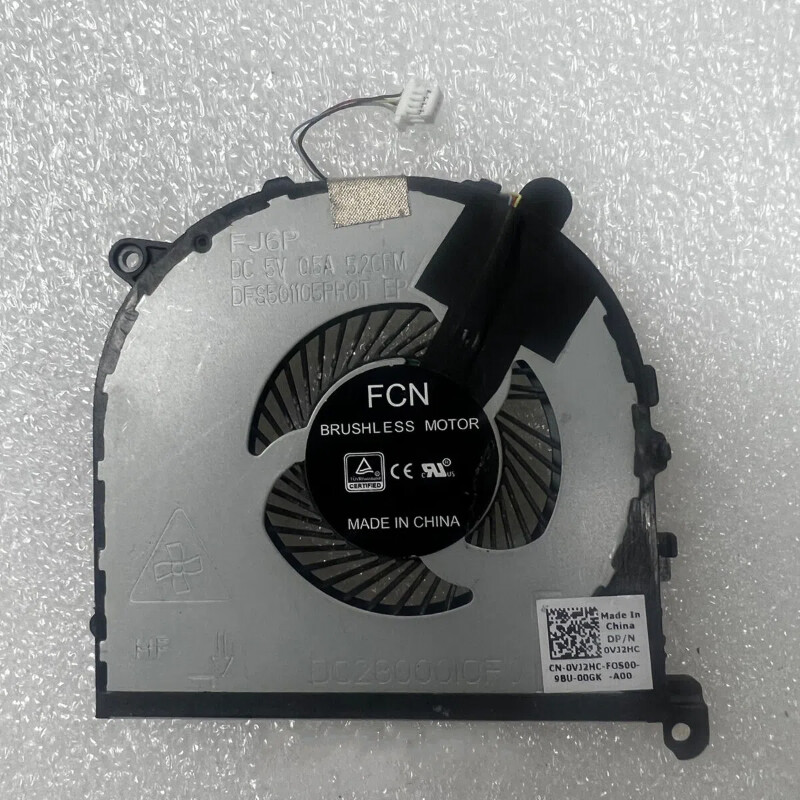 0vj2hc Dfs501105pr0t For Dell Xps 15 9560 Precision 5520 Cpu Cooling Fan