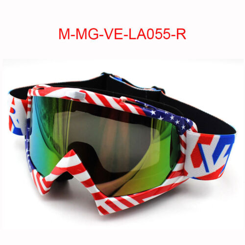 Lens color:LA055-Reflective:for Fox Motocross Goggles Google Motorcycle Goggles Cycling Dirt Bike MXOff-Road