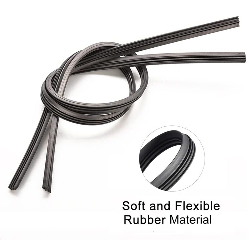 4x Durable Soft Car Bus Auto Rubber Frameless Windshield Wiper Refills Blade 28"