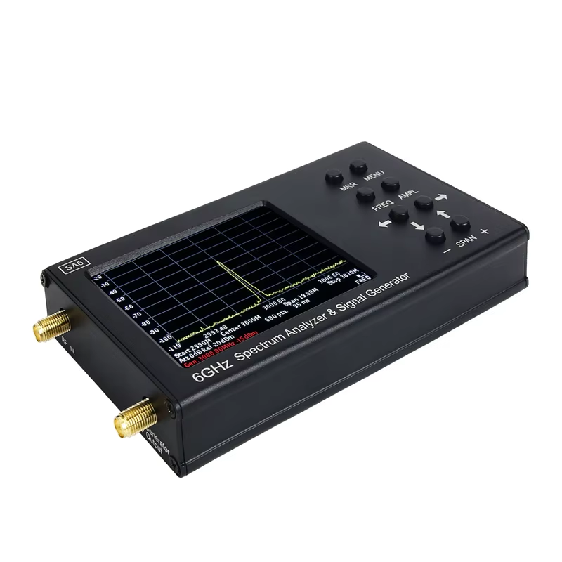 SA6 Handheld Digital Spectrum Testing Analyzer Touch Wi Fi RF Gain Band Antenna