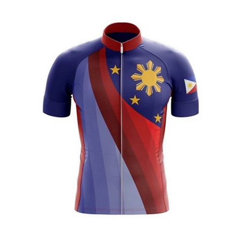 Maglia Da Ciclismo Filippine – Jersey Bike Gear Unisex Traspirante Poliestere