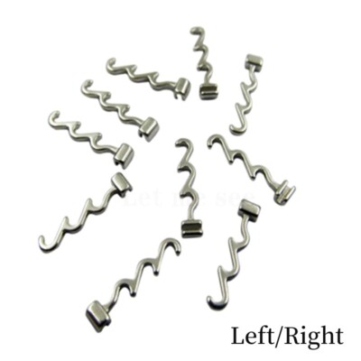 Dental Orthodontic Crimpable Hook Multi-function Long Left/Right Stainless Steel