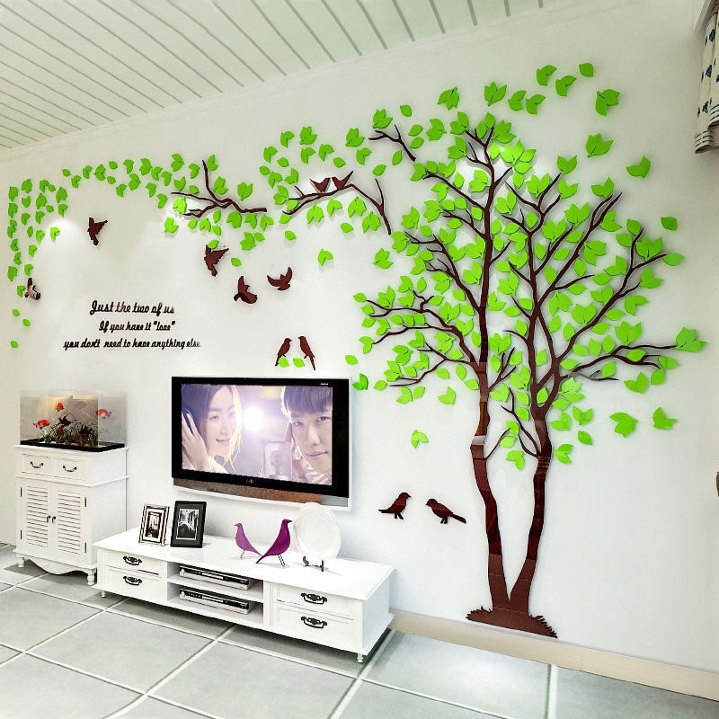 3D Flower Tree Wall Sticker Home Room DIY Art Decor Removable Decals Vinyl Mural