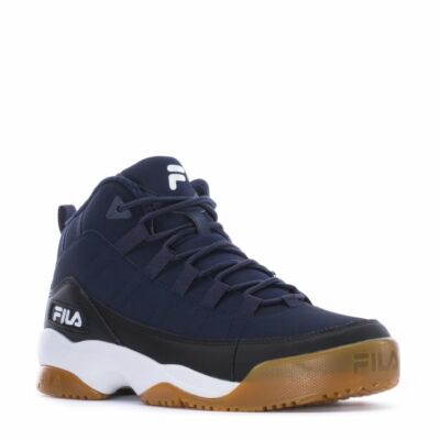FILA SPITFIRE 75 LOW LEATHER TRAINERS MEN SHOES NAVY/BLACK