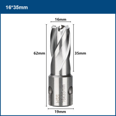 HSS M2 Annular Cutter Mag Drill Bit Weldon Shank Dia.12-30mm Depth 35/55mm
