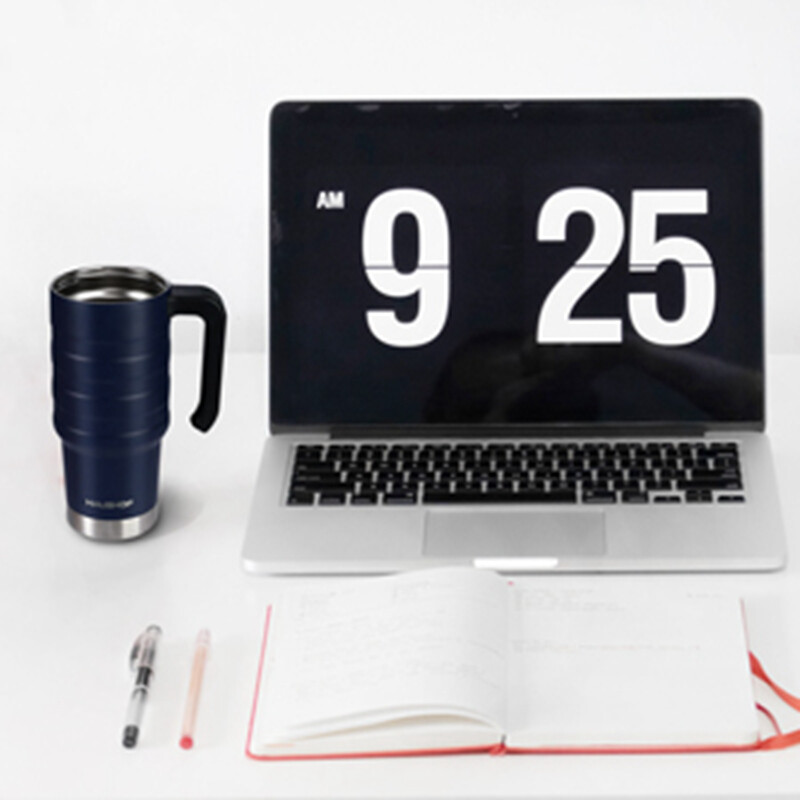 HAUSHOF 24 oz Travel Mug Steel Double Wall Vacuum Insulated Spill Proof Tumbler