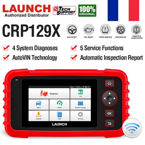 Launch X431 CRP129X Valise Diagnostique Multimarque ABS SRS Moteur CRP129E Pro