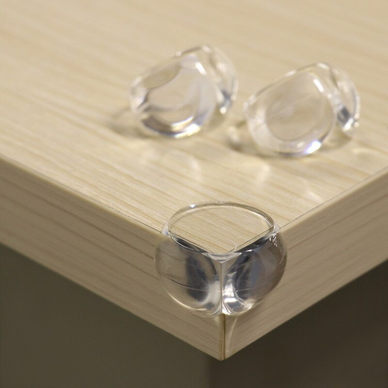 4Pcs Child Baby Safety Silicone Protector Table Corner Edge Protection Cover
