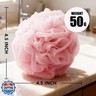 Shower Loofah Sponge for Men Women Loofah Exfoliating Body Scrubber 4 Color Mesh Shower Pouf Balls for Body Wash