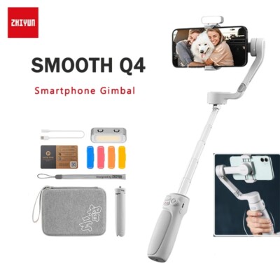 ZHIYUN SMOOTH Q4 Combo Smartphone iPhone Gimbal Stabilizer Megnetic Fill Light