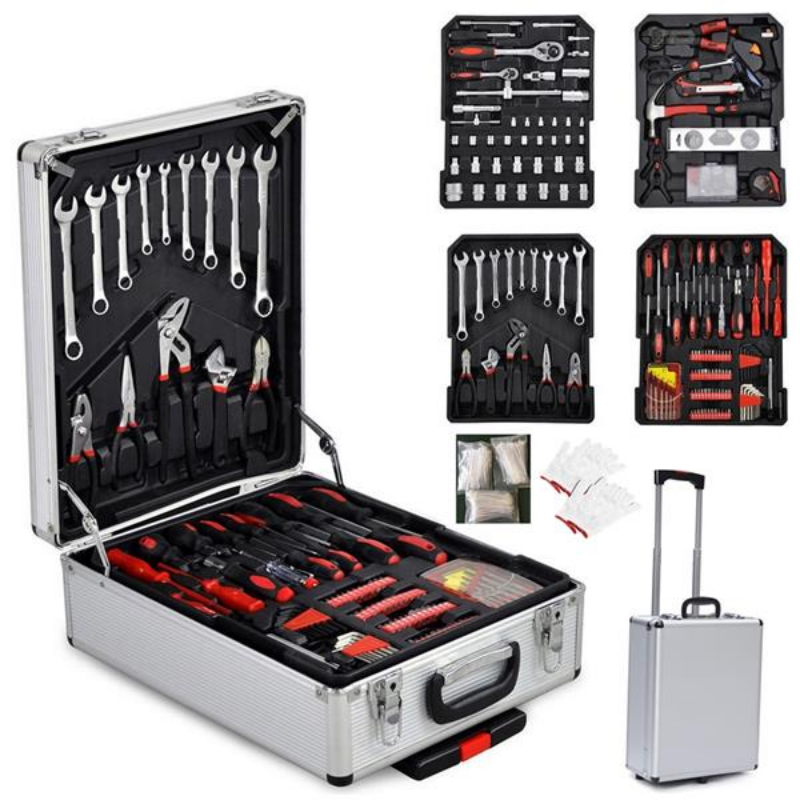 799 Pcs Tool Set Mechanics Tool Kit Wrenches Socket w/Trolle