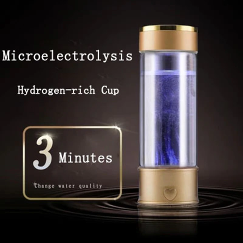 Hydrogen-Rich Alkaline Water Generator Portable Rechargeable Ionizer Antioxidant