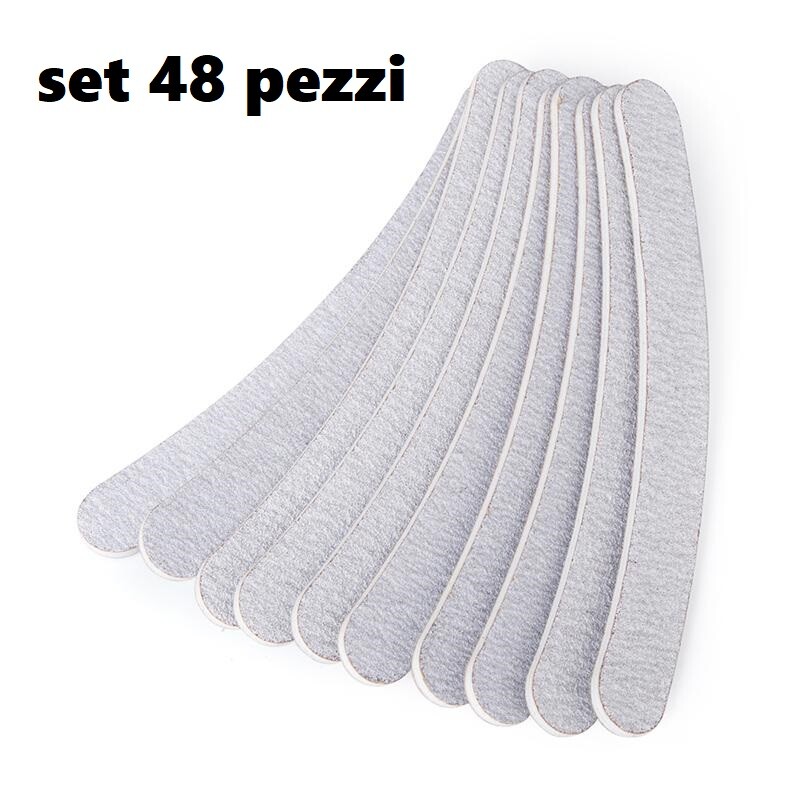 48 Lime Curve Bilaterale Grana 100/180 Per Ricostruzione Unghie  Nail dfh