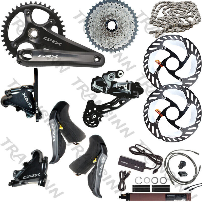 Shimano GRX Di2 1x11 E-bike Upgrade Kits w/ RT-CL800 Rotor Gravel