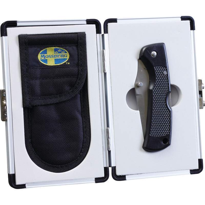 Mossberg Extra Heavy-Duty Lockback Knife in Aluminum Case