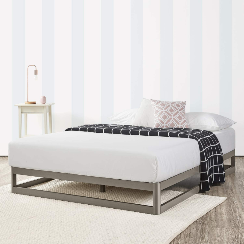 W/heavy Duty Steel Slat Mattress Foundati
