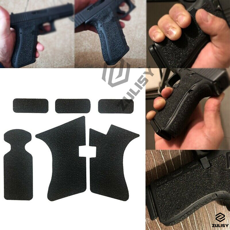 2Pcs Grip Non-slip Rubber Anti-wear Protective Tape for Pistol Glock 17 19 26 43