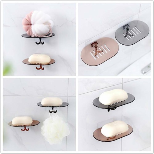 Bathroom Suction Soap Draining Stand Wall Soap Rack Soap Dish Container Box B Ebay ebay