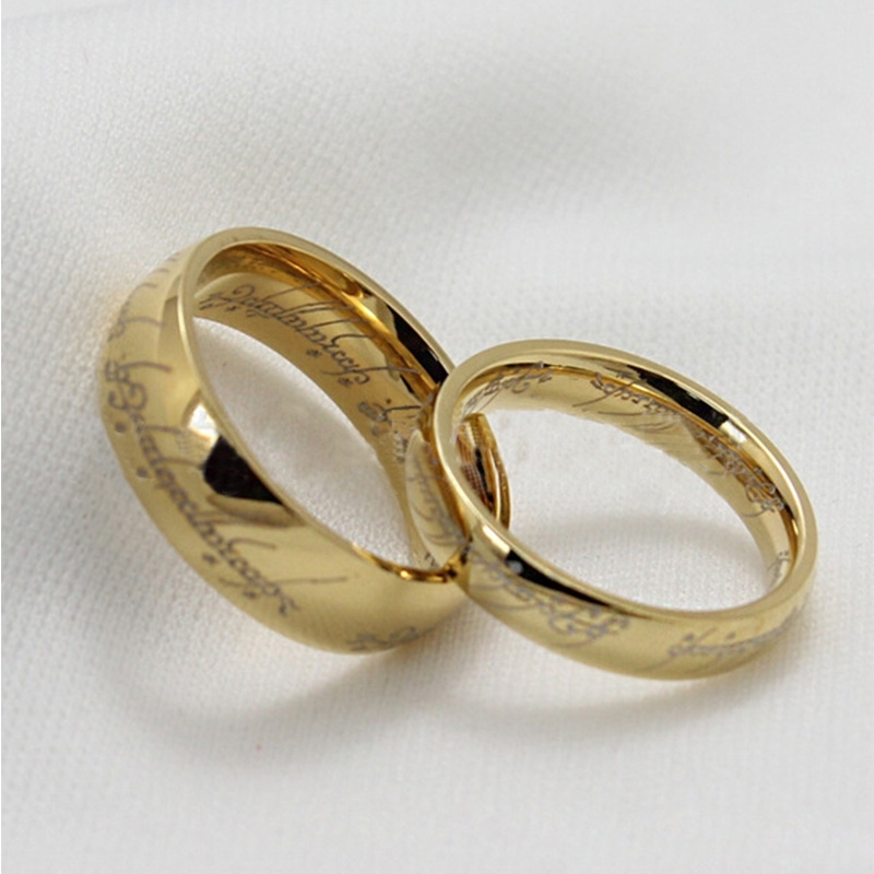 lord of the rings the one ring lotr titanium steel wedding