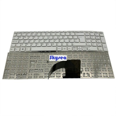 New For SONY VAIO SVF152A29M SVF152C29M KEYBOARD White Replacement UK Layout