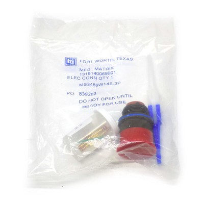 NEW TTI Matrix MS3456W14S-2P Aluminum Shell 4-Position Circular Connector