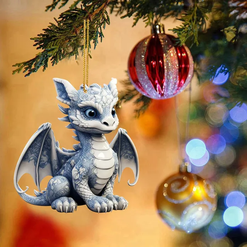 Dragon Hanging Ornament Christmas Tree Toy Christmas Decorations Acrylic Dragon