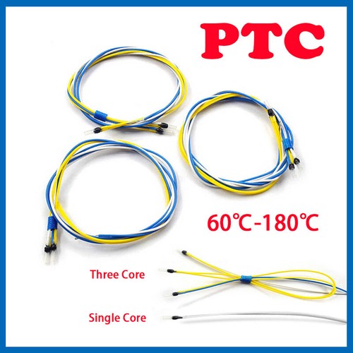 PTC Temperature Sensor Probe 60℃-180℃ Single & Three Core for protect motors