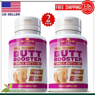 2X BEST JUICY THICK BOOTY BUTT ENHANCER FEMALE BUTTOCKS ENHANCER HERBAL PILLS