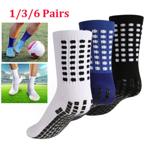 Anti Slip W/ Grip Soccer Men Football Basketball Sock Premium