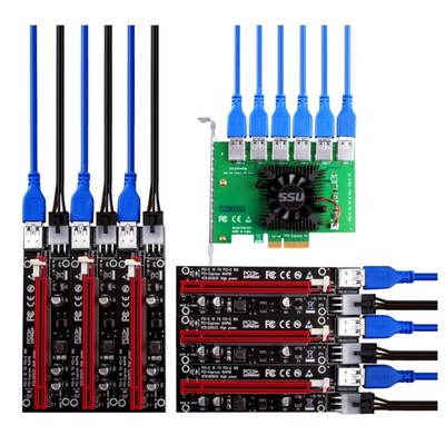 PCI-E Riser Board PCI for Express Multiplier Suitable for all Window systems LIN