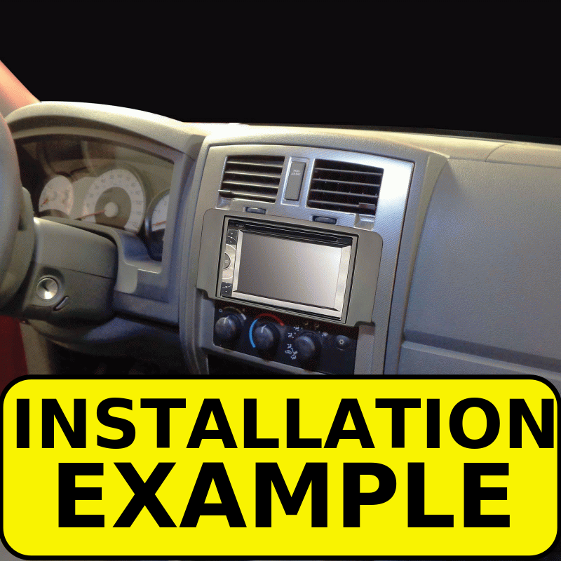 200520062007 DODGE DAKOTA DOUBLE DIN CAR RADIO STEREO INSTALLATION