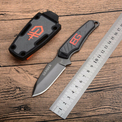 Camping Survival Hunting Outdoor Compact Fixed Blade Overall Length 6.25 (16 cm)