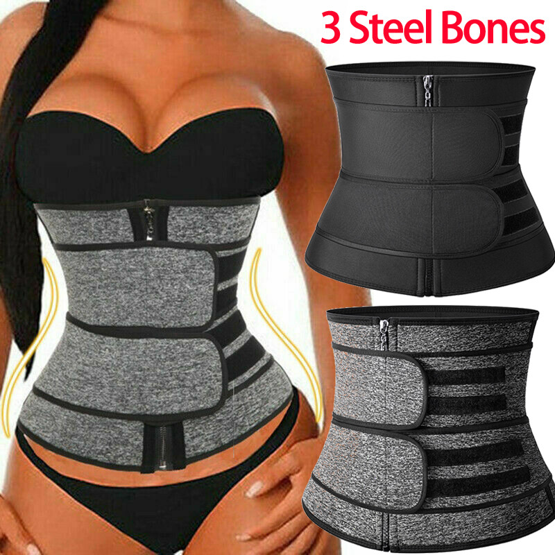 Women Sauna Sweat Waist Trainer Corset Weight Loss Body Shaper Yoga Slimmer Belt