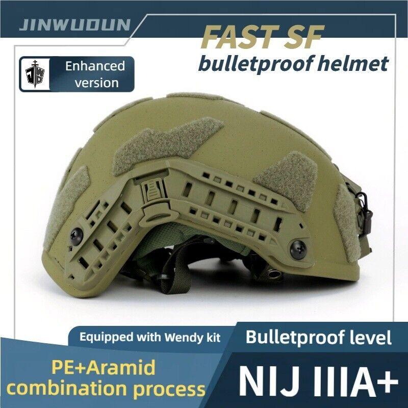 JJW製 NIJ レベル3A Fast 防弾ヘルメット TAN 艶有り塗装