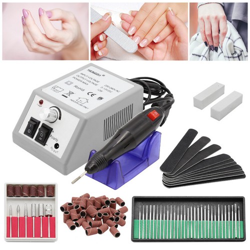 Nagelfräser Schleifgerät Grau Profi Nagelfeile Maniküre Elektrische 20000 U/min