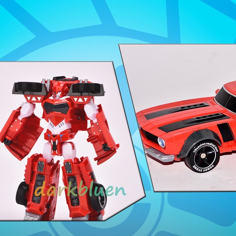 Tobot V GD LEON ROVER Red Car Transforming Robot Vehicle Action Toy 7.7"