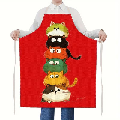 1 lustige Weihnachts Schürze für alle Katzenfans - Weihnachten Kochen Backen