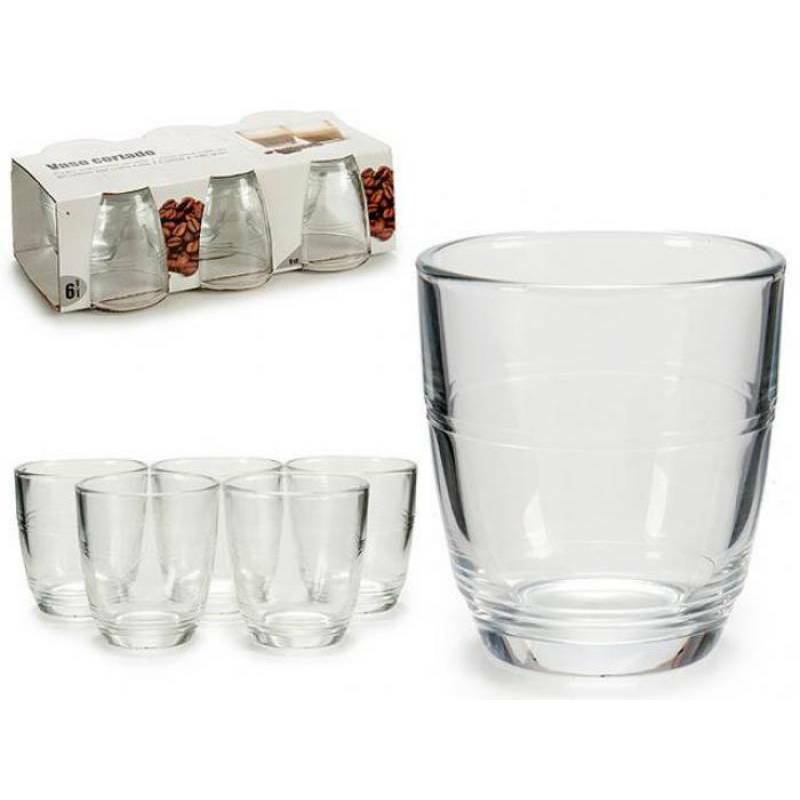 Set Servizio 6 Pezzi Bicchieri Bicchierini 9CL Caffè Liquori Amaro Bar Casa idea