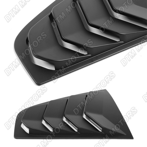 For 03-08 Nissan 350Z Z33 ABS Black Side Window Louvers Scoop Cover Vent 2pcs