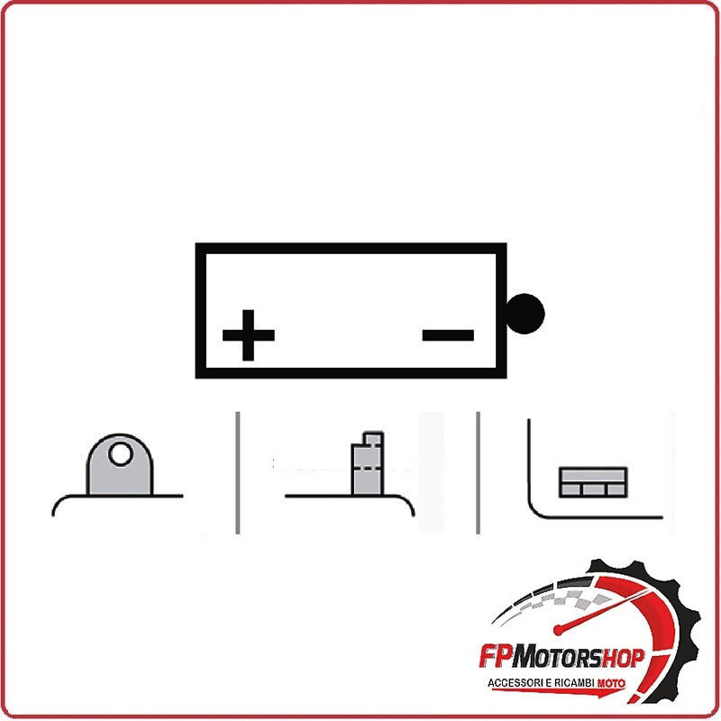 BATTERIA PER MOTO OKYAMI OB12A-B YB12A-B 12V 12AH 134X80X160MM HONDA TRANSALP