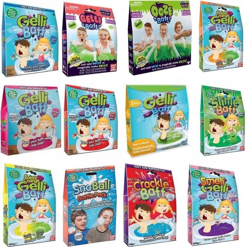 GELLI BAFF SLIME SMELLI COLOR CHANGE PLAY TURN WATER INTO GOO BATH KIDS NEW