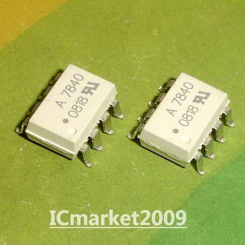 2 Pcs Hcpl-7840 Smd-8 Hcpl7840 A7840 Analog Isolation Amplifier Optocouplers Ic
