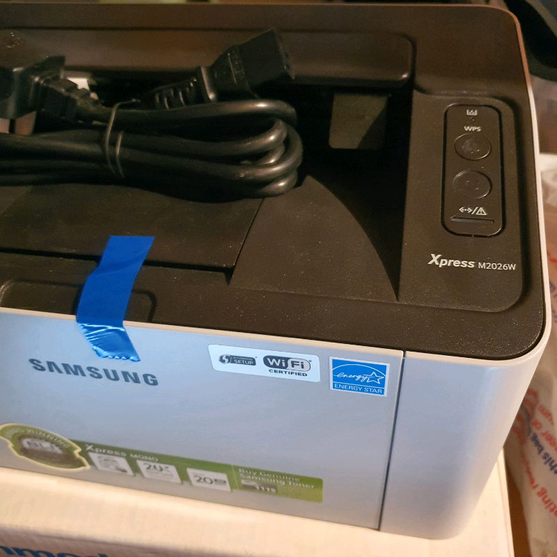 Samsung Xpress M2026W A4 Mono Wireless, Black & White Laser Printer