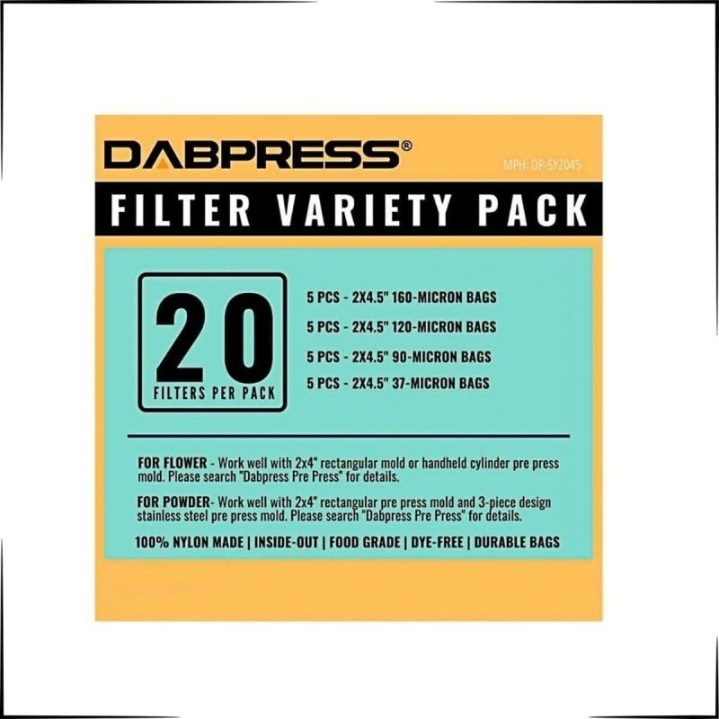 DABPRESS Accessory TooL Kit- 6X7" Cooling Plate, Collection Tools, Mold And Bags