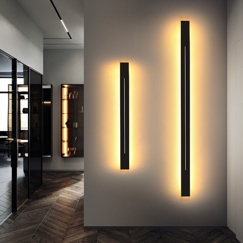 LED Wall Sconce Light Fixture Acrylic Modern Minimalistic Home Dec Wall Lighting