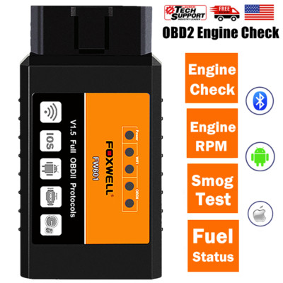 Foxwell F601 ELM327 OBD2 Code Reader Car Engine Diagnostic Tool for Android  
