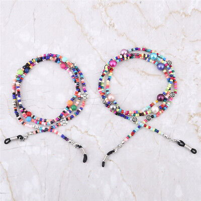 Colourful Beads Anti-slip Rubber Glasses Chain Sunglasses Cords Rope Holder