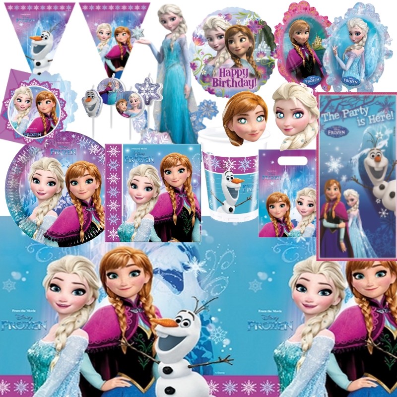 Disney Frozen Elsa Anna Party Geschirr, Dekorationen Und Luftballons