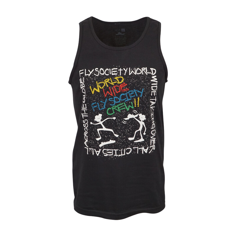 

МУЖСКОЙ ТАНК FLY SOCIETY WORLD WIDE CREW TANK, Черный