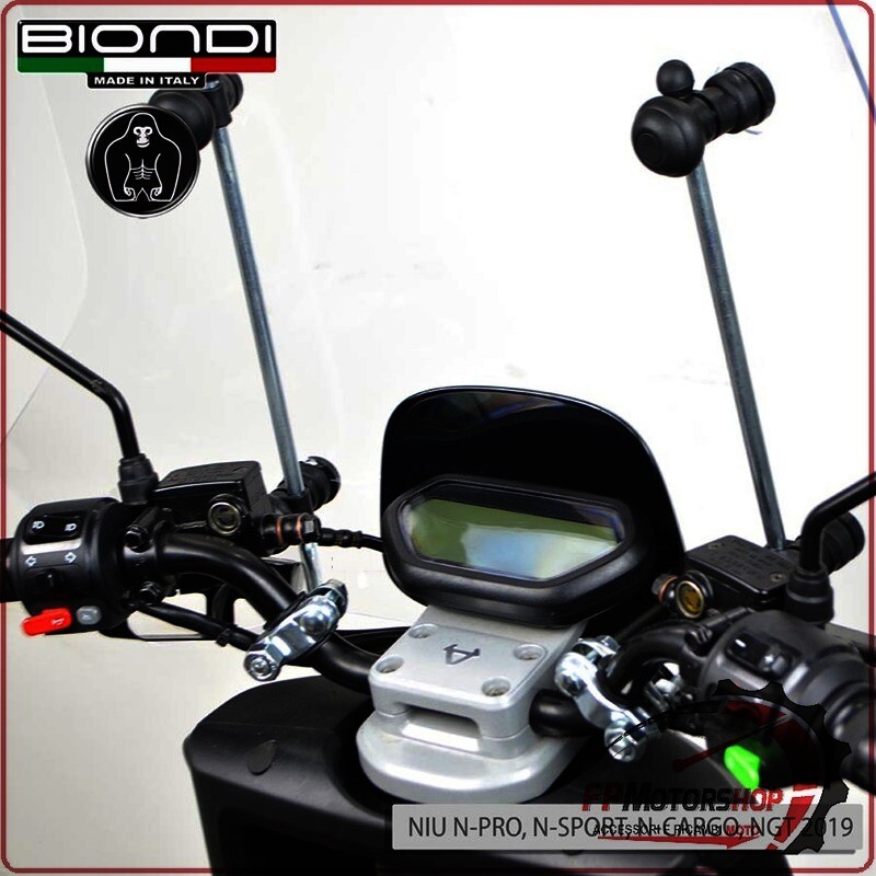 KIT ATTACCHI PARABREZZA SCOOTER PER NIU ASKOLL SYM SUPERSOCO WAYEL YADEA BIONDI